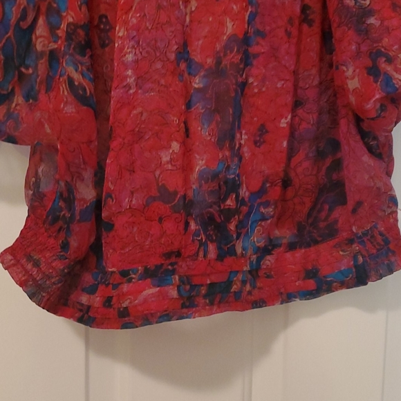 Nine West Colorful Blouse Large - Picture 5 of 6